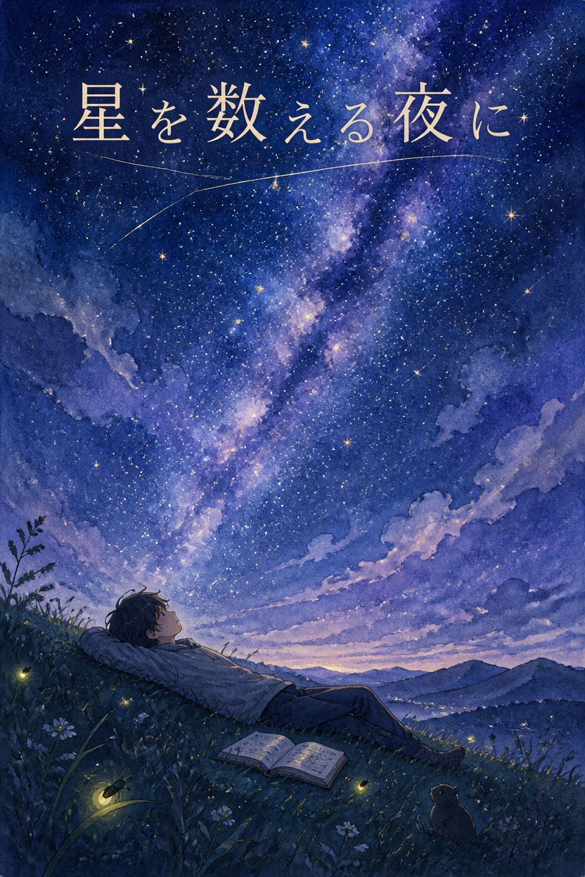 『星を数える夜に』挿絵 のカバー